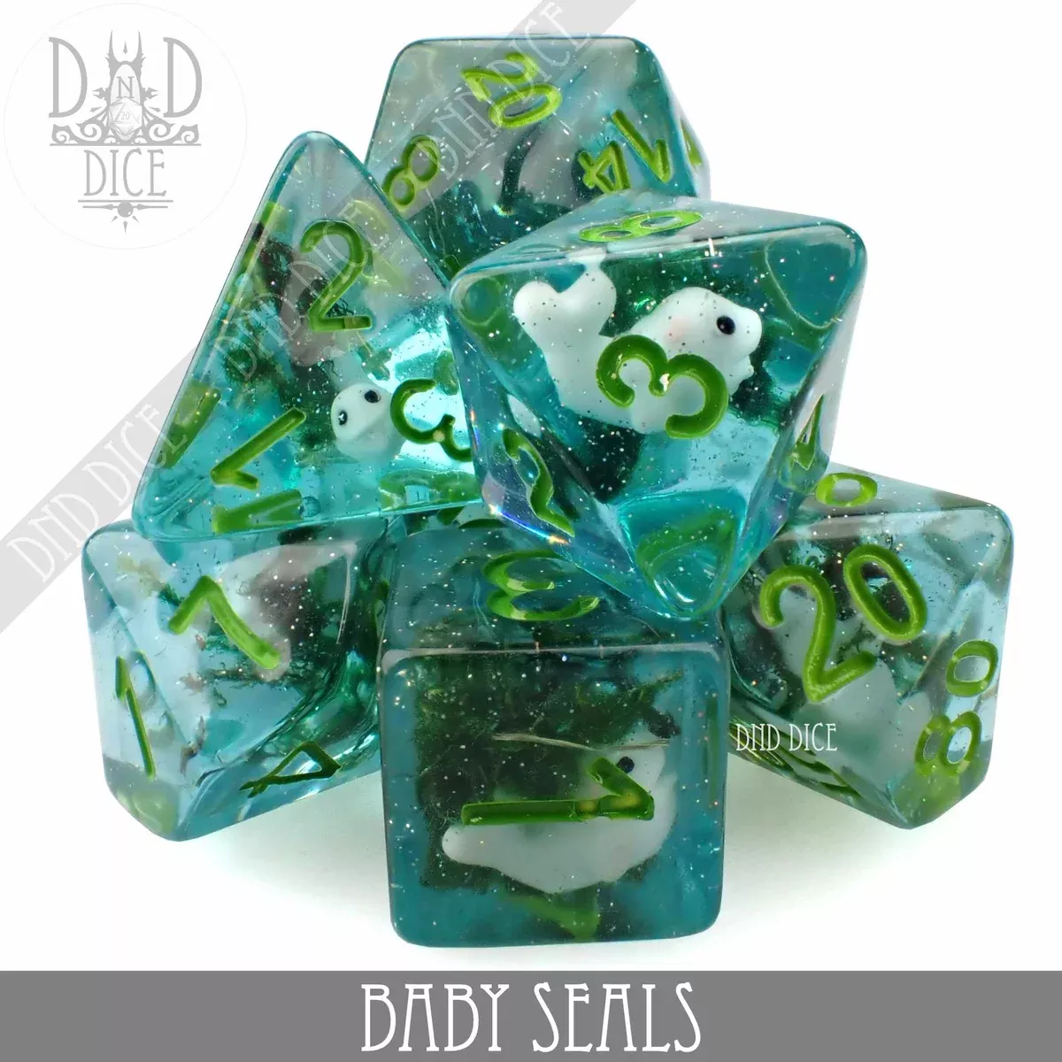 DND DICE Baby Seals Dice Set