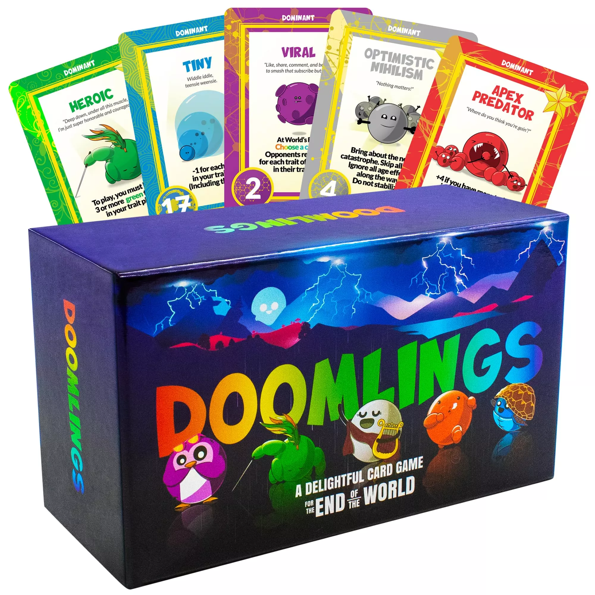 Doomlings Card Game - Strategy Game for 2-6 Players, Easy to Learn, St