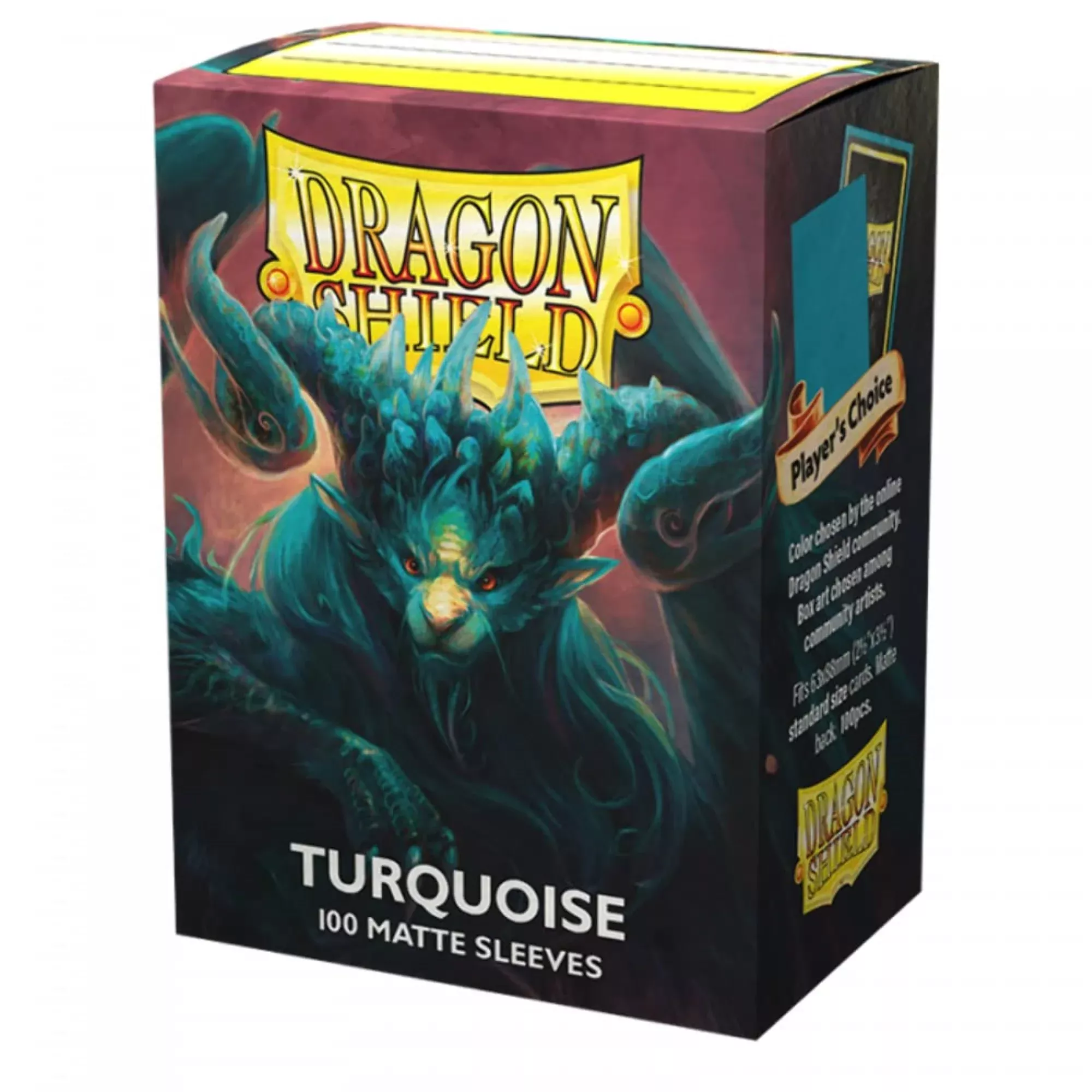 Dragon Shield Matte Sleeves for TCGs, Standard Size, Turquoise