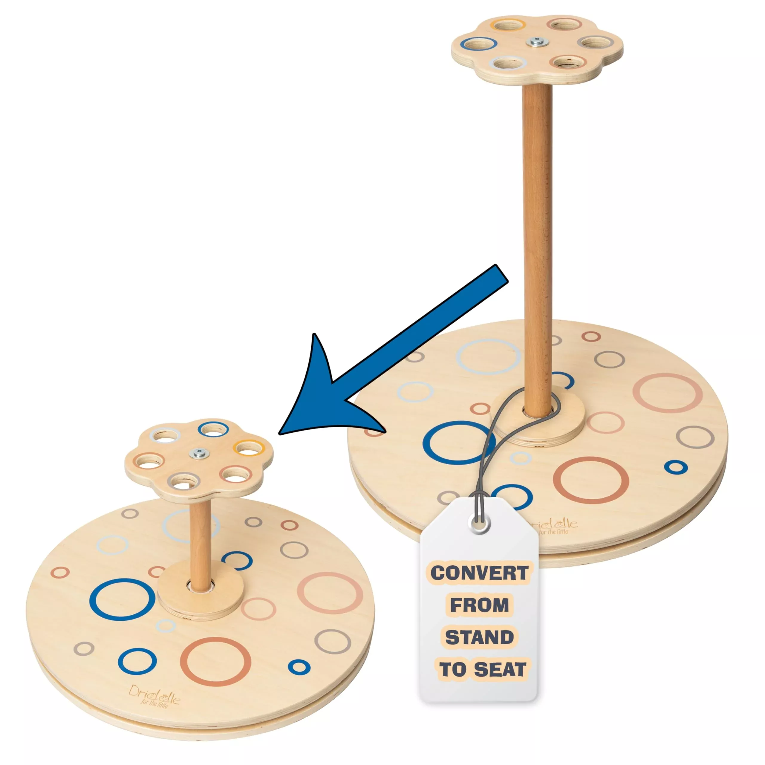 Driddle Conversion Kit for Stand & Spin - Convert to Seat