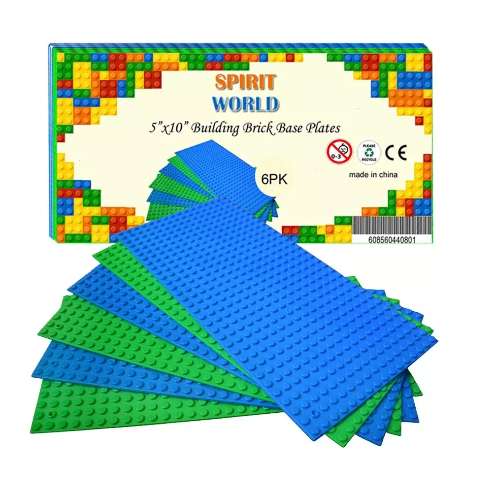Dspitwod Base Plates 5 X10 Inch Variety Baseplates For Brick Block Bui
