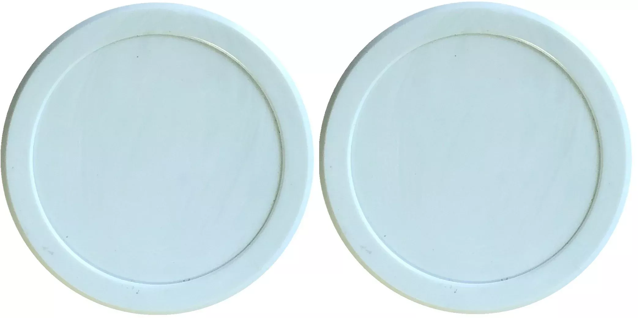Dynamo Air Hockey Pucks Set - 2 Heavy Pucks 2.5" White