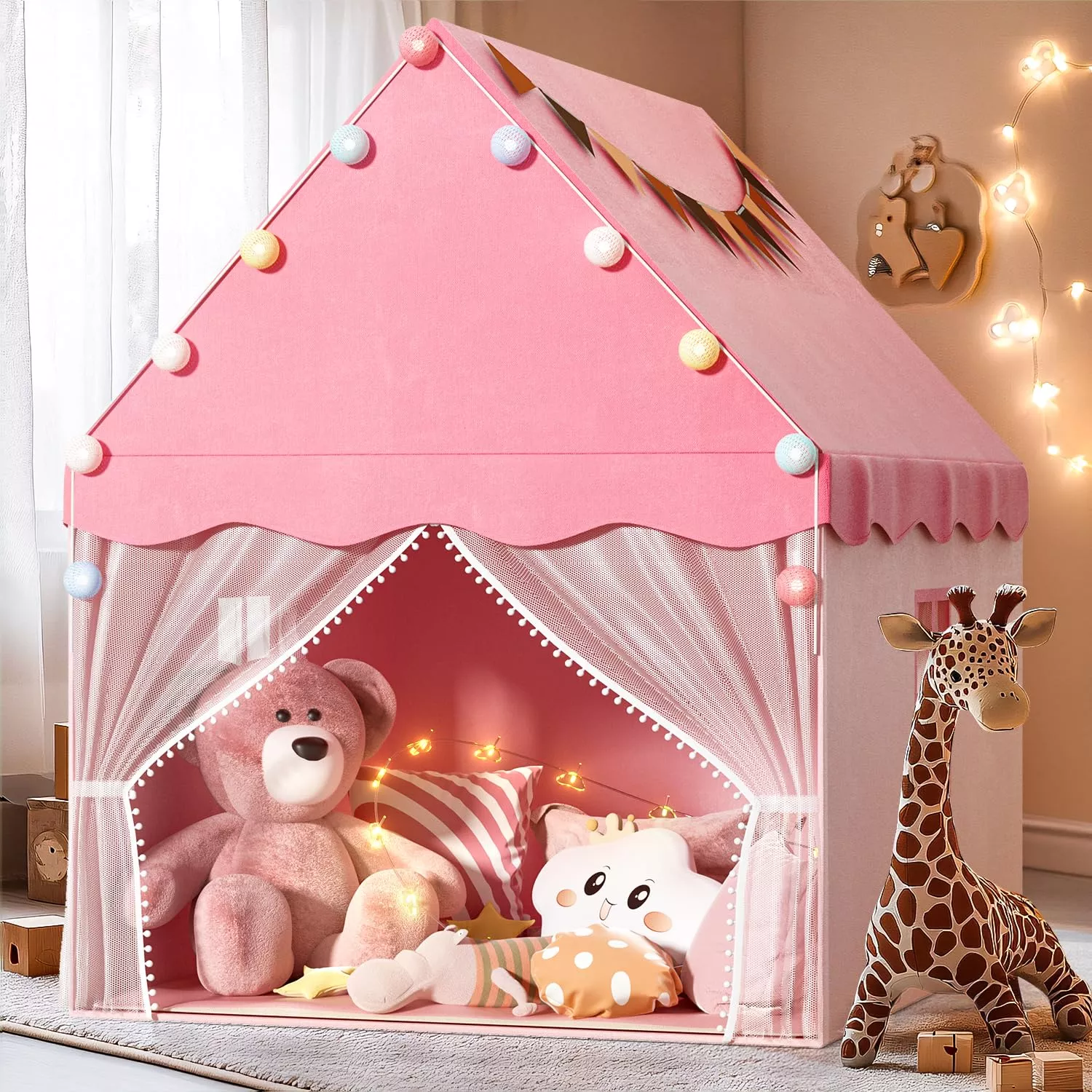 Eaglestone Kids Play Tent With Star Light, Padded Mat,Toddler Tent Ind