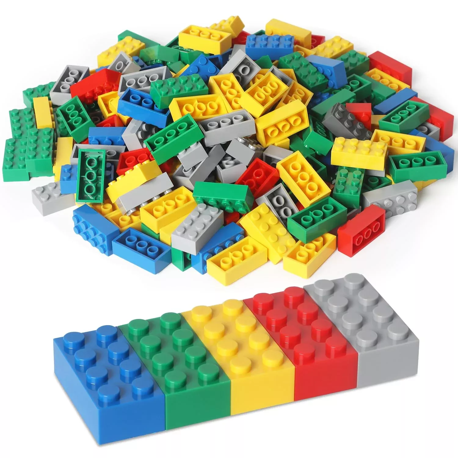 Ekuzi Building Blocks Set, Multicolor, 121 Pieces, 8x8x