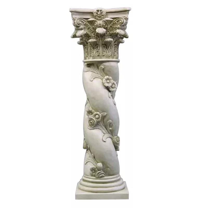 Elevate Your Décor with the Twisted Rose Pedestal 48"H: Architectural Large Pedestals for Grand Displays
