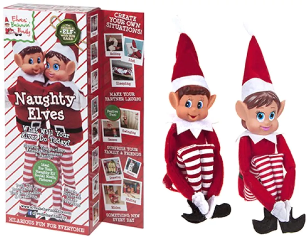 Elves Behavin' Badly - 12' Vinyl Faced Naughty Elf Doll (1 Naughty Elv