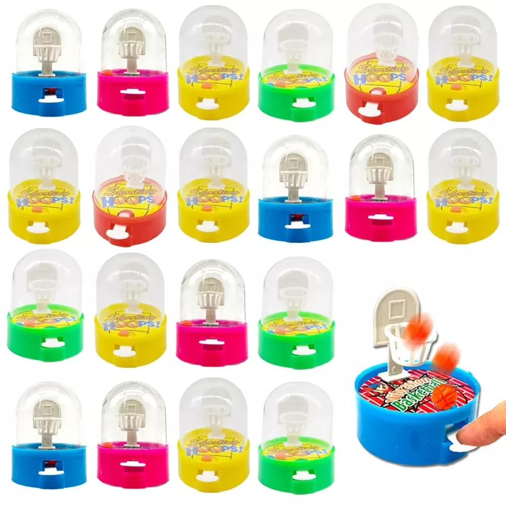 Estimable Mini Basketball Shooting Game, 24 Pack, Random Color, Small