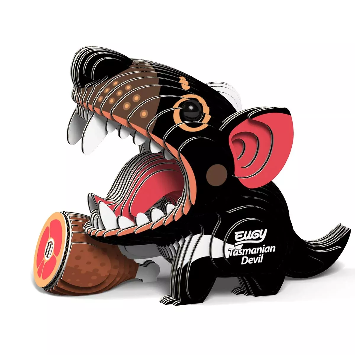 EUGY Tasmanian Devil 3D Puzzle, 36 Piece Eco-Friendly Toy for Kids, Bl
