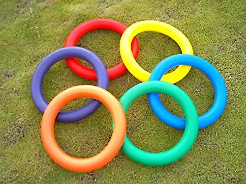 Everrich Foam Juggling Ring Set of 6 Colors - 10"