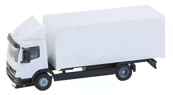 Faller 161642 HO Scale Mercedes-Benz Atego Delivery Truck - Assembled - Car System -- Painted, Unlettered (white, Truck Body by Herpa)
