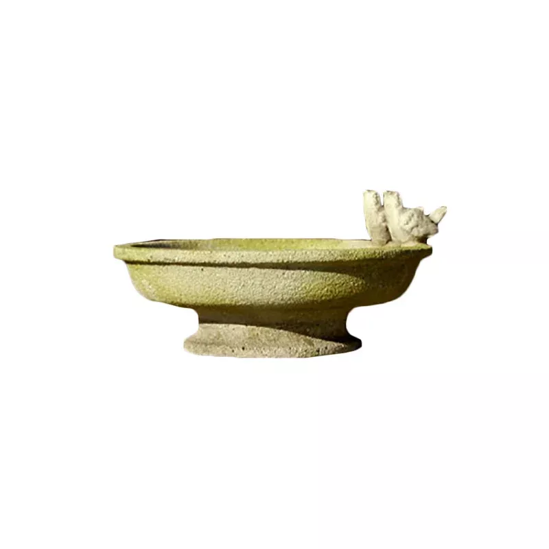 Finch Bird Bath 6In Garden Display