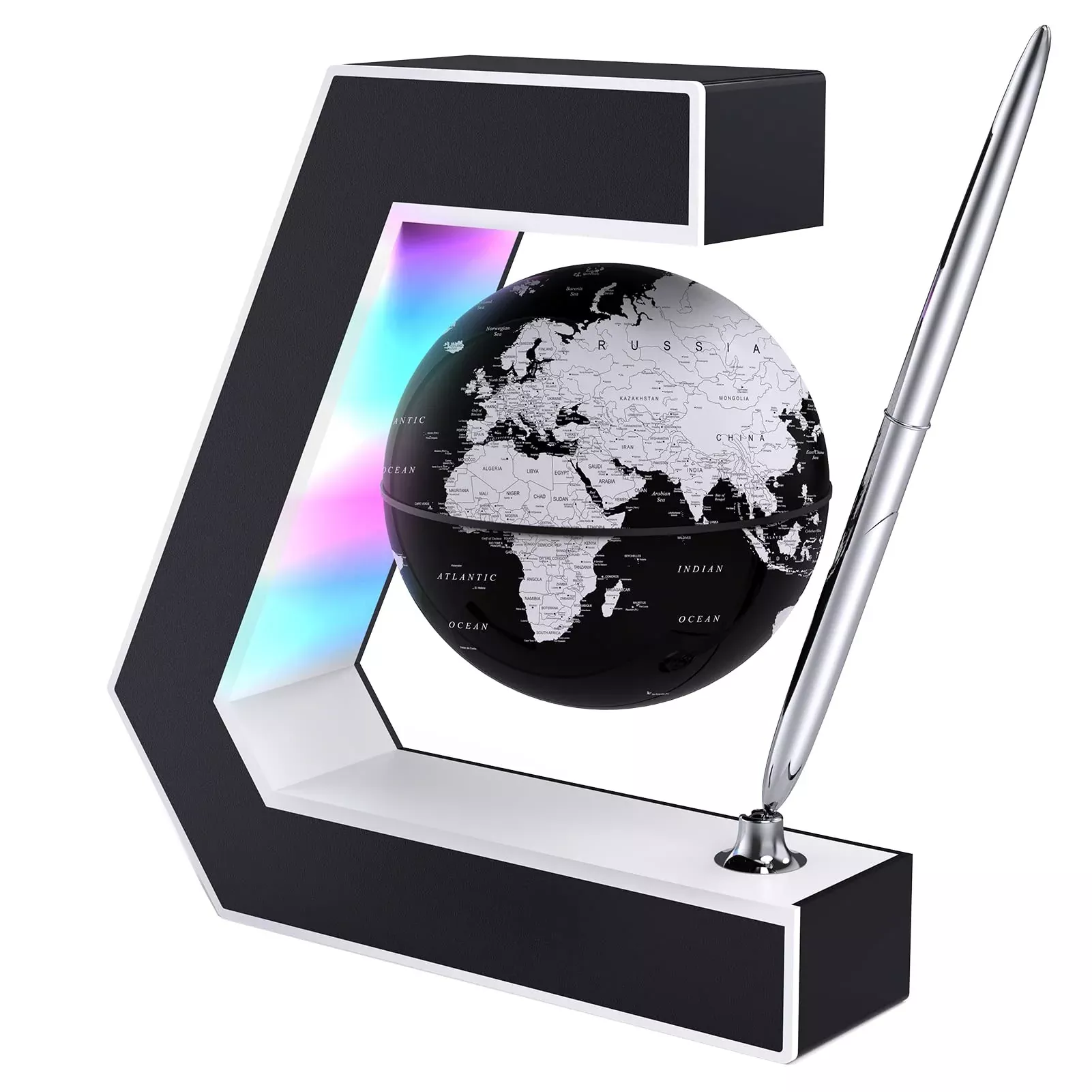 Floating Globe With Led Lights Magnetic Levitation Floating Globe With