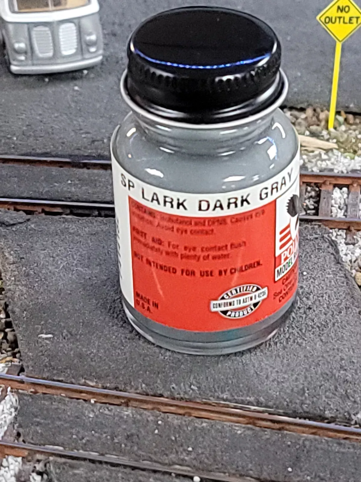 Floquil Poly S Poly Scale F414182 Southern Pacific SP Lark Dark Gray 1oz - NOS