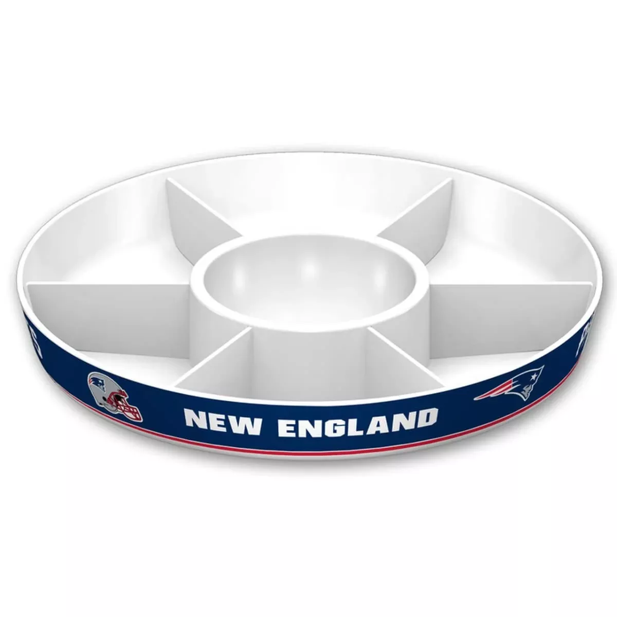 Fremont Die NFL Party Platter 14.5" Diameter White/Team Colors