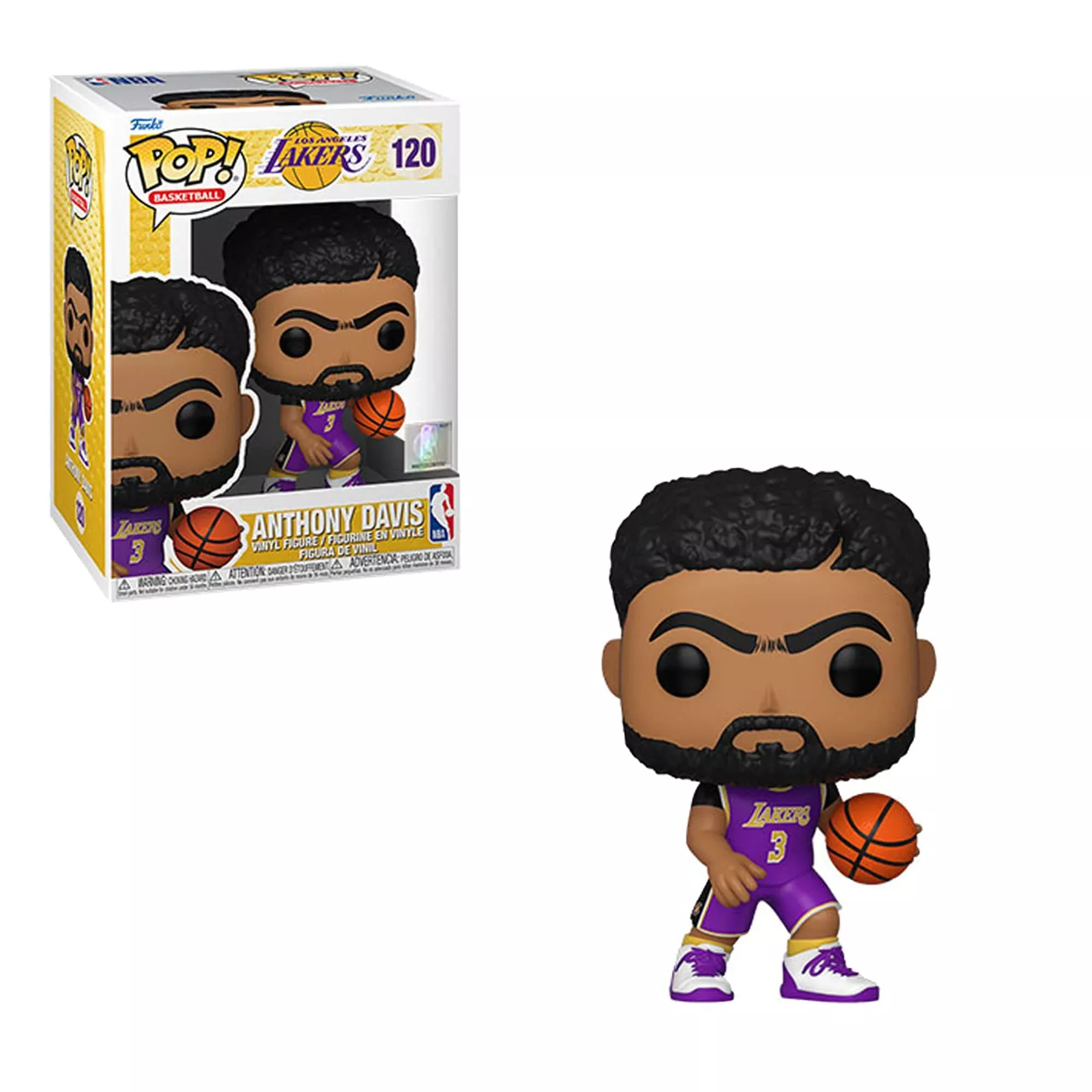 Funko Pop! Anthony Davis Lakers Figure 3.75" Purple Jersey Multicolor