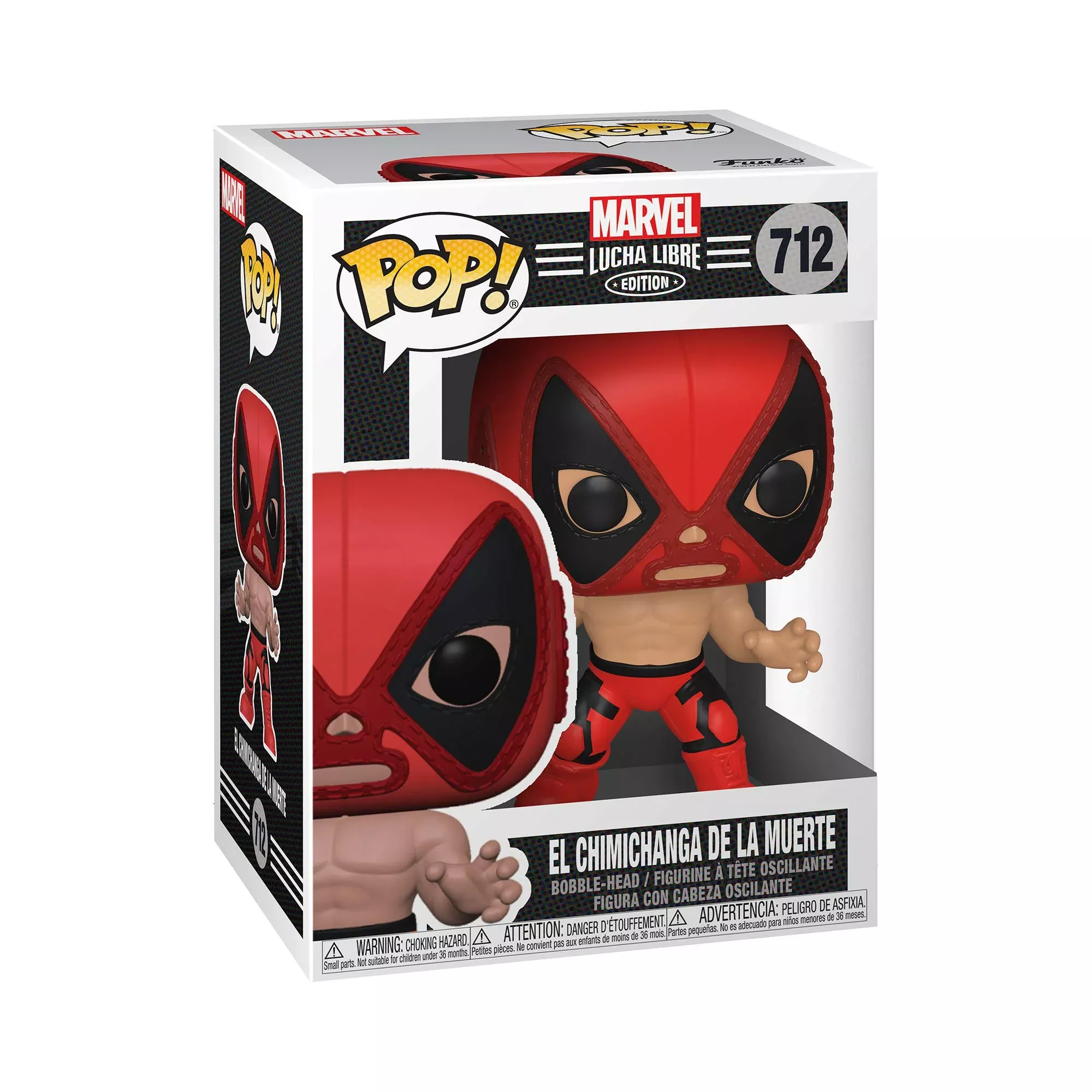 Funko Pop! Marvel Luchadores Deadpool Figurine 3.75" Multicolor