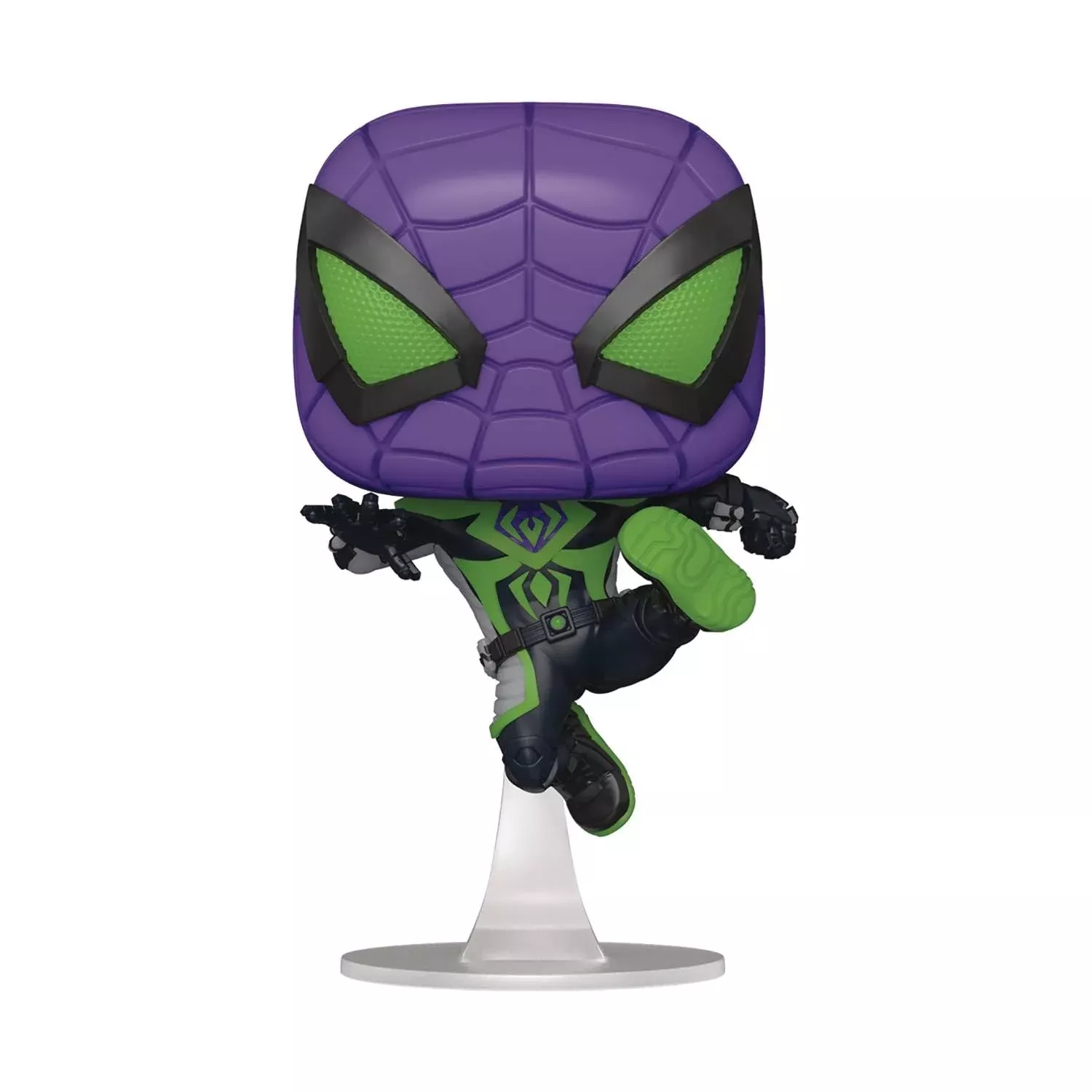 Funko Pop! Miles Morales Purple Rain Suit Toy Figure, 3.75" Multicolor