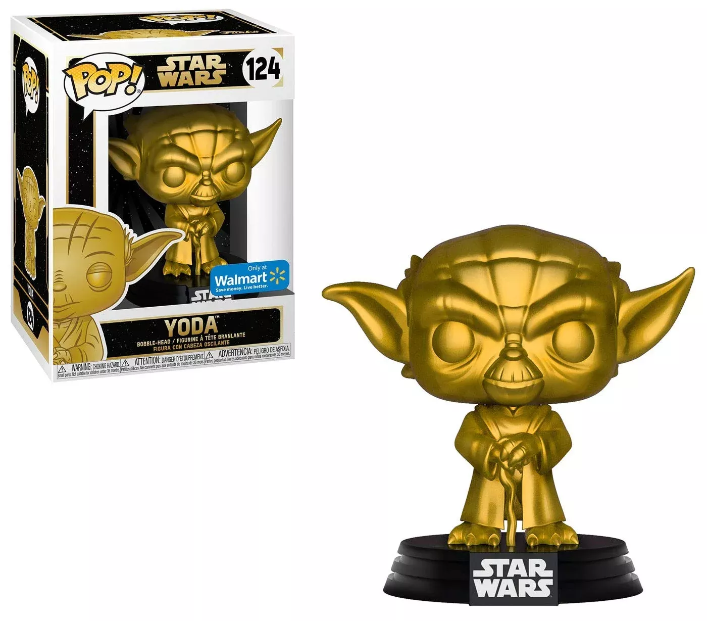 Funko Pop Vinyl Figure Star Wars Jedi Master Yoda 4" Gold