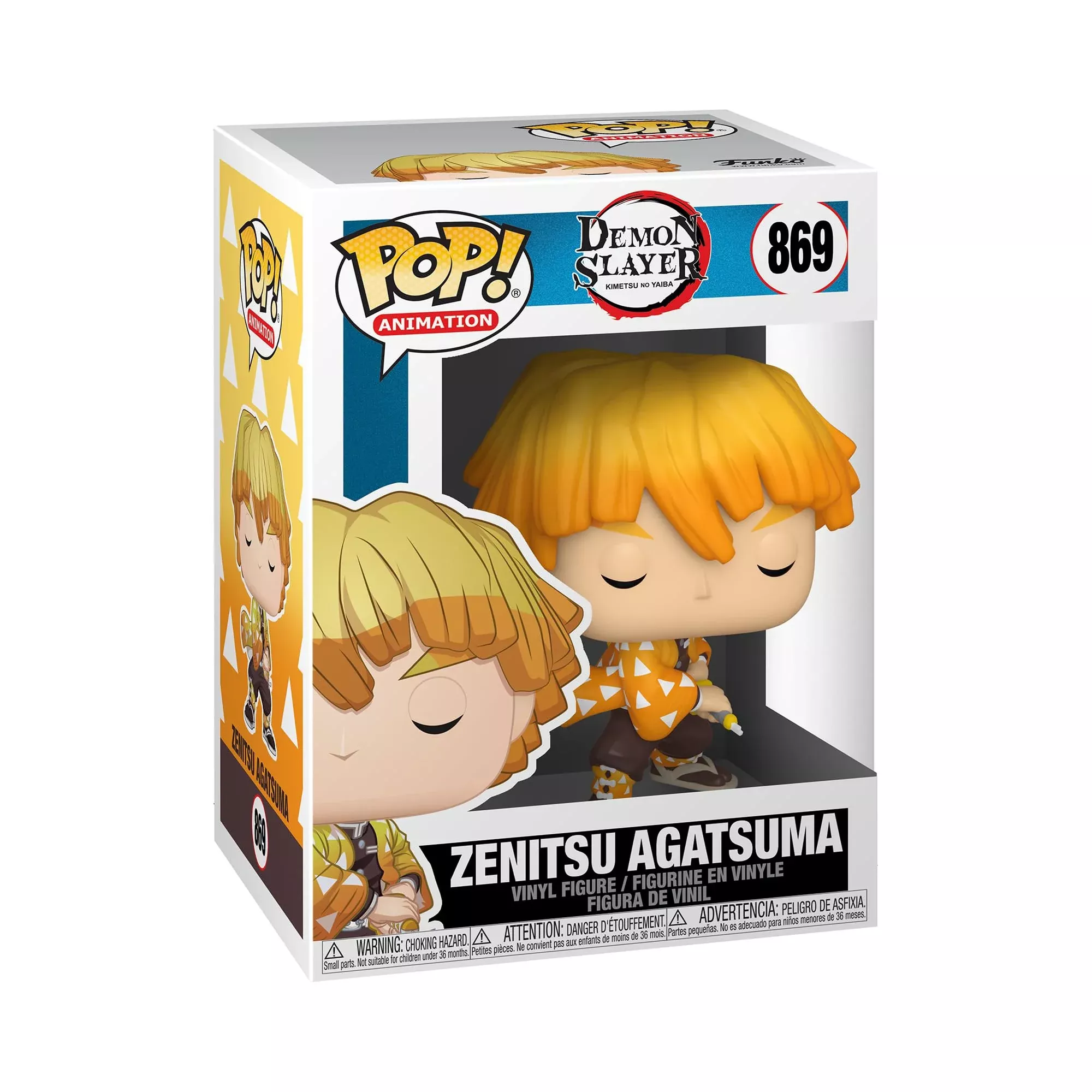 Funko Pop! Zenitsu Agatsuma Vinyl Figure 3.75" Multicolor