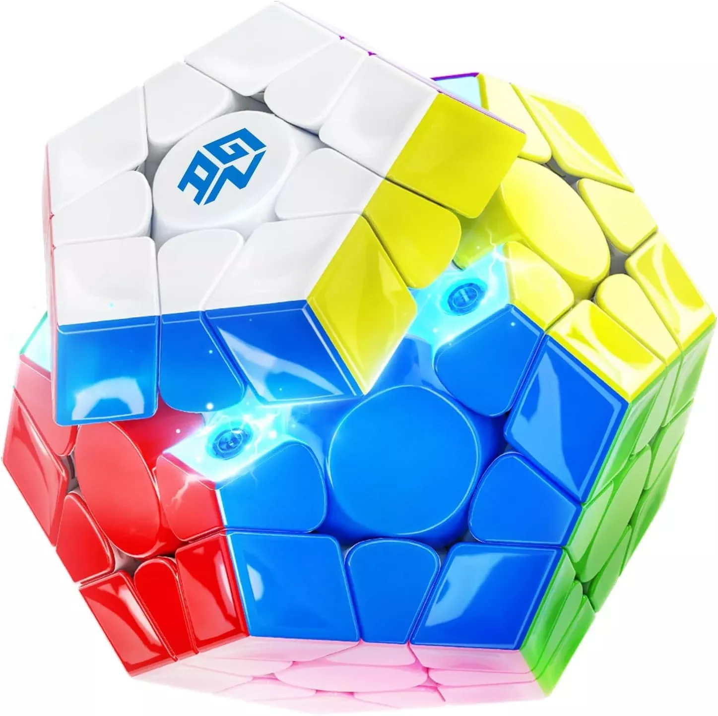 Gan Megaminx Maglev, Pentagonal Magnetic Speed Cube 160 Magnets, 36 Cu