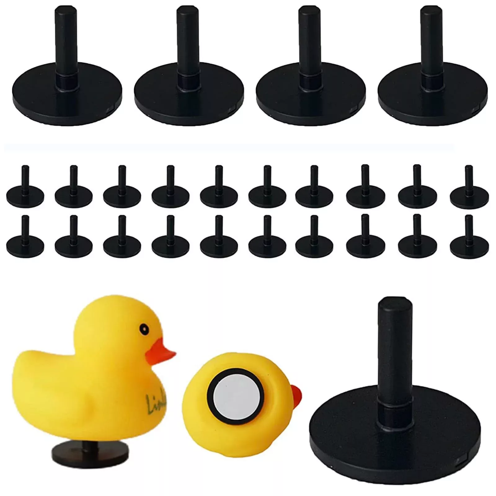 Generic Rubber Duck Holders for Car - 40pcs Black Double-Sided Tape
