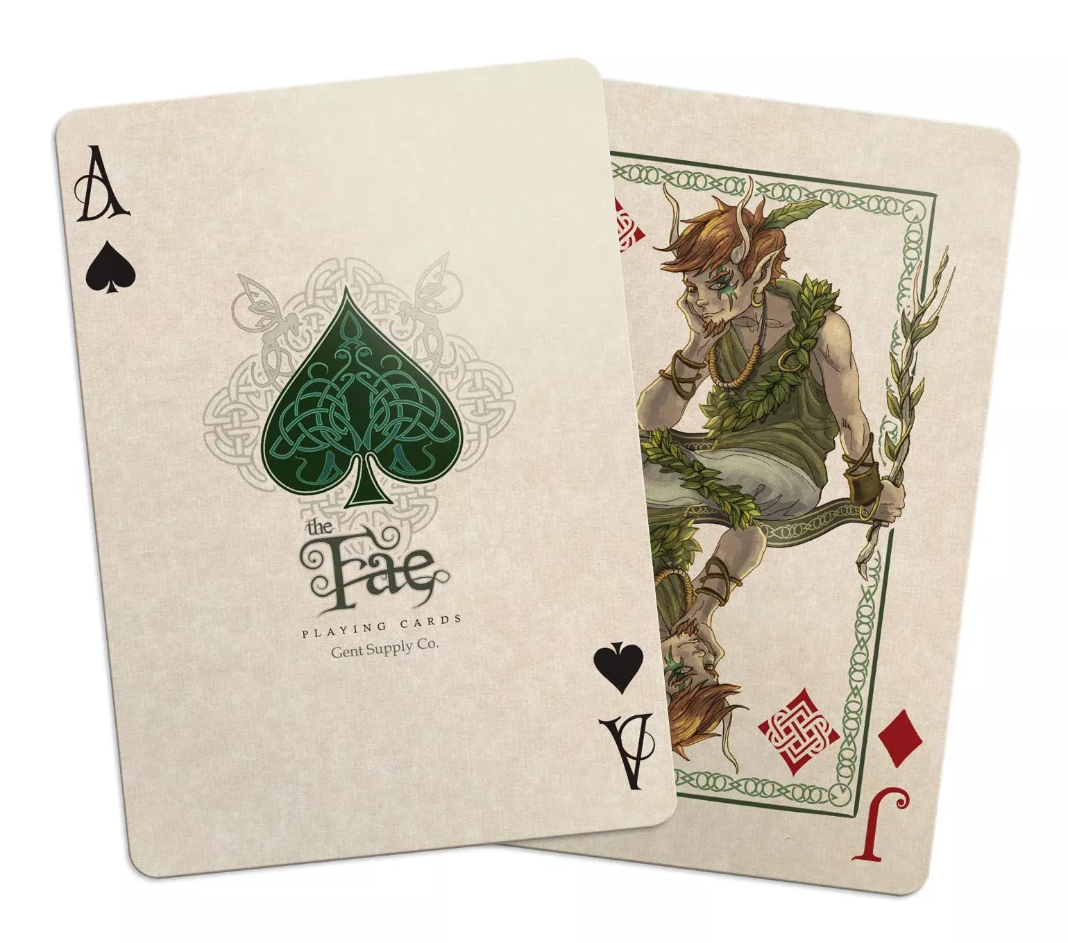 GENT SUPPLY CO. Bicycle Creatures of The FAE Playing Cards - Green, Ca