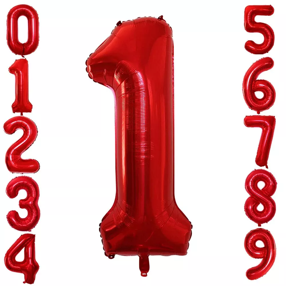 GOER Reinforced Balloons 40 Inch Red - Cold Resistant PA/AL/PE