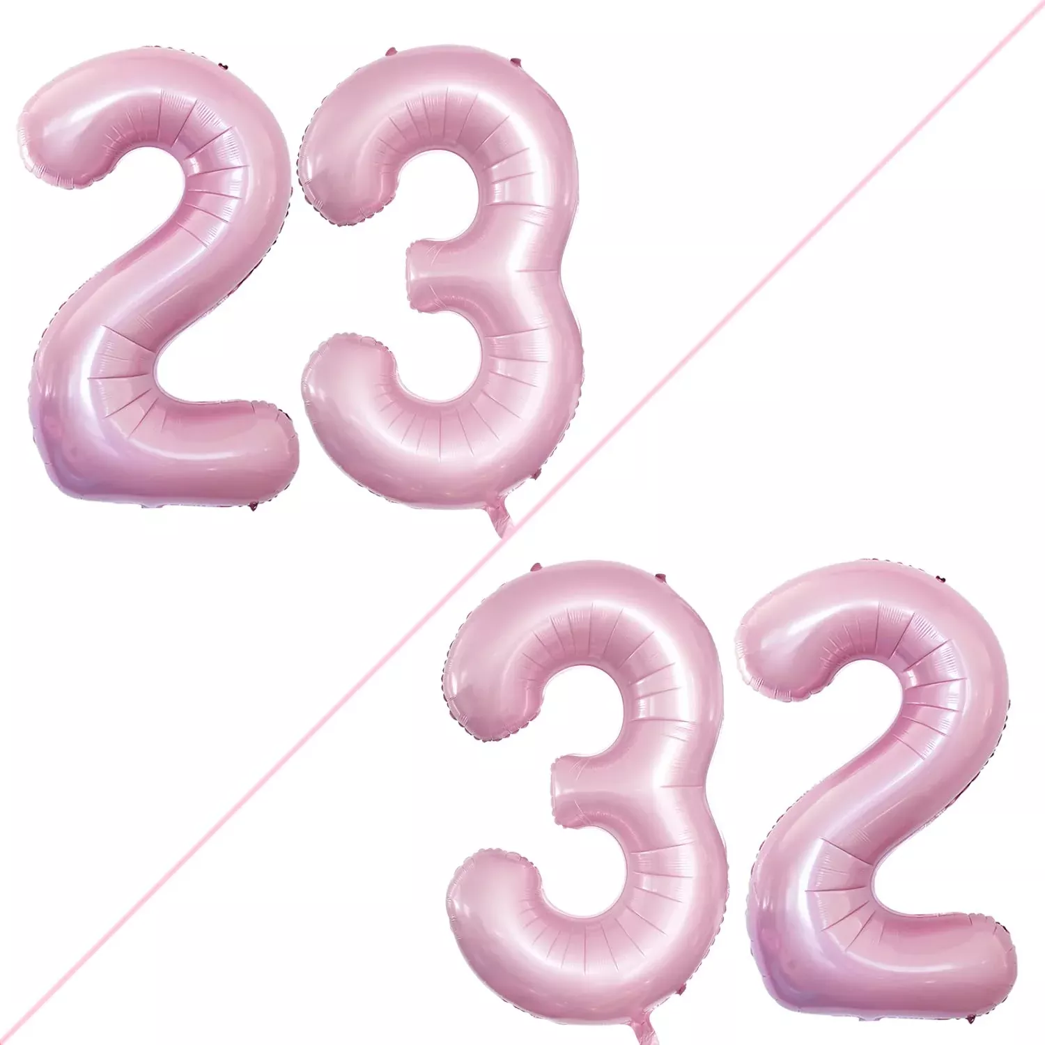 GOER Reinforced Balloons for Events, 23/32" Light Pink, Durable PA