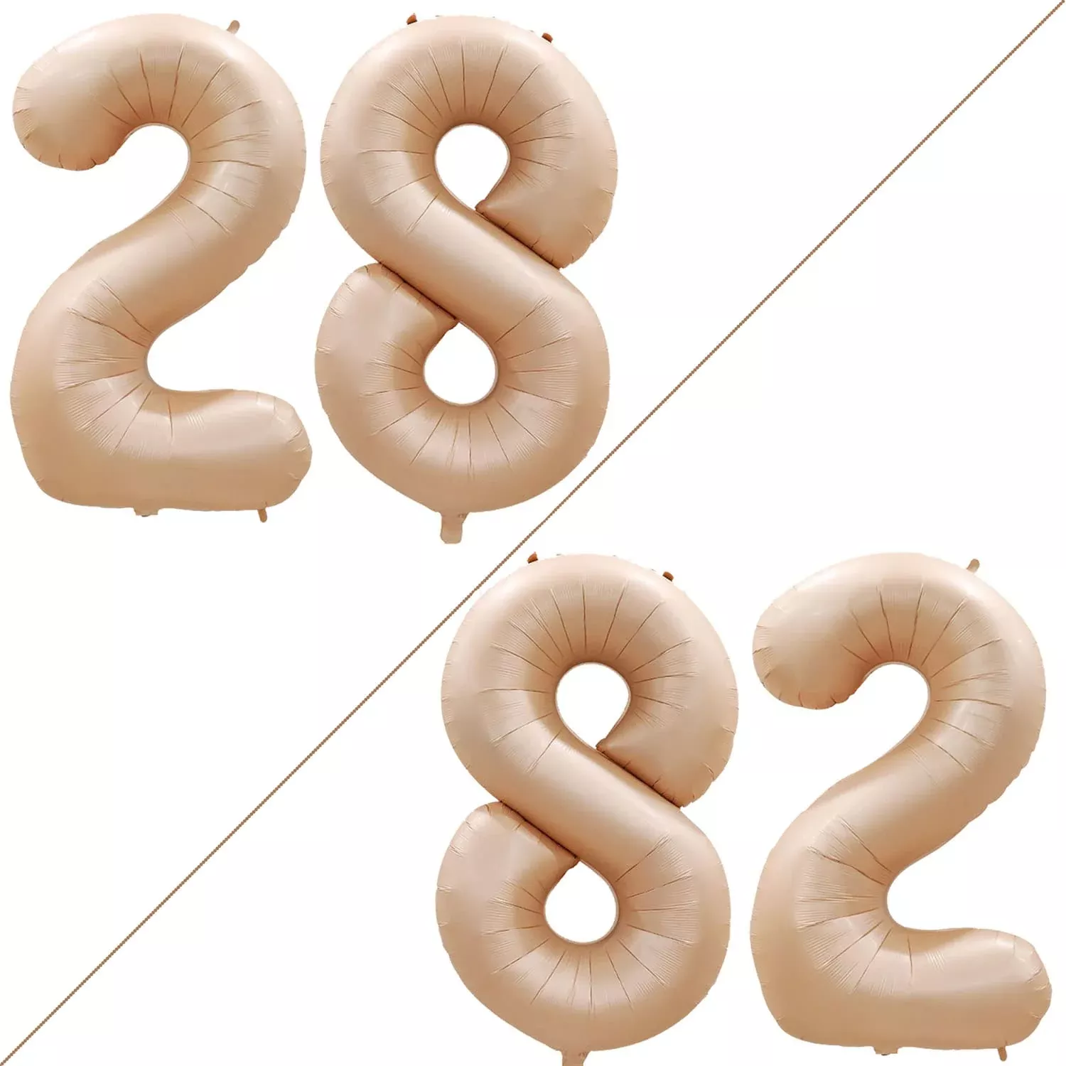 GOER Reinforced Balloons for Events - Caramel, 28/82 Size, Durable
