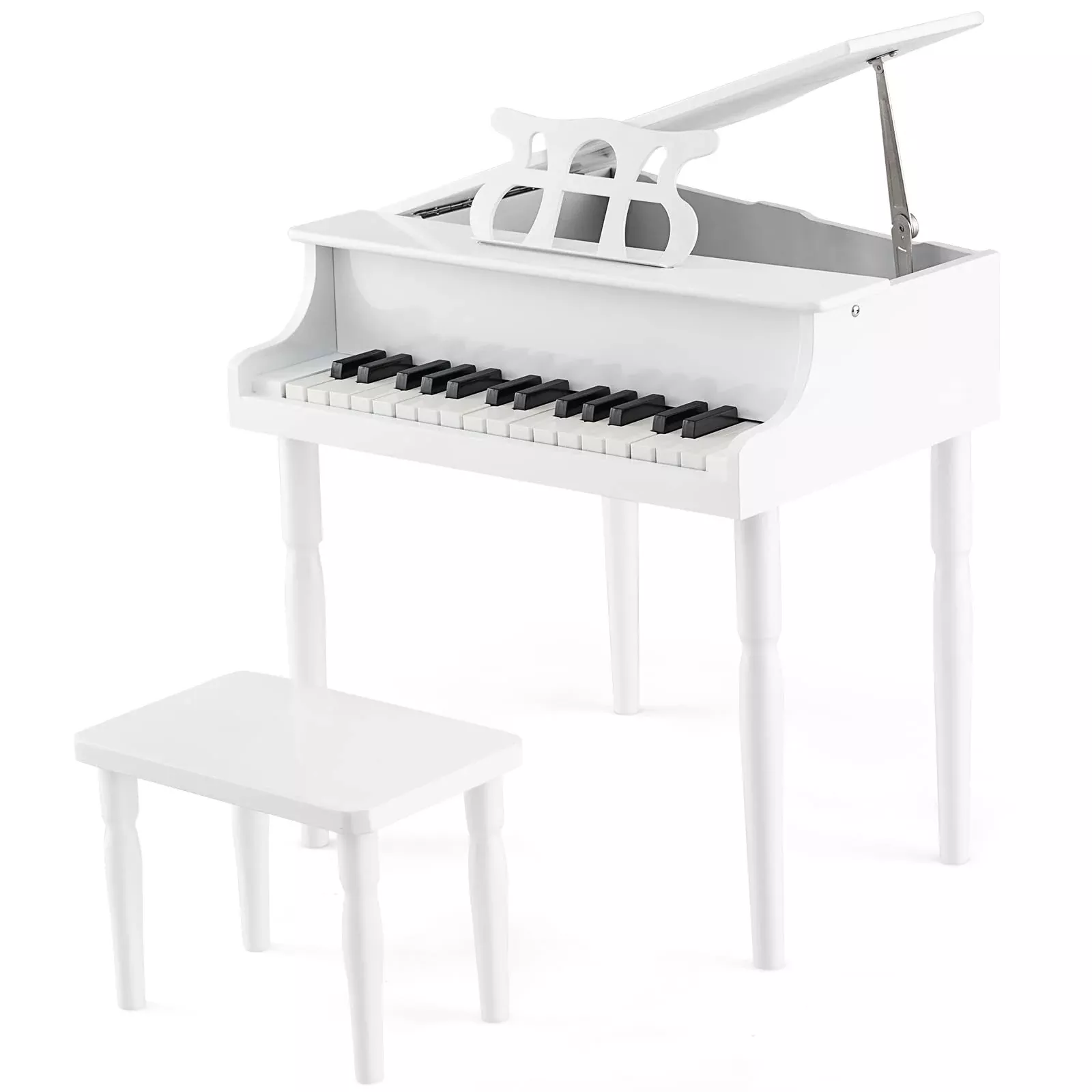 Goplus Kids Piano 30 Keys Educational Instrument Pink/Black 20"x19"x19