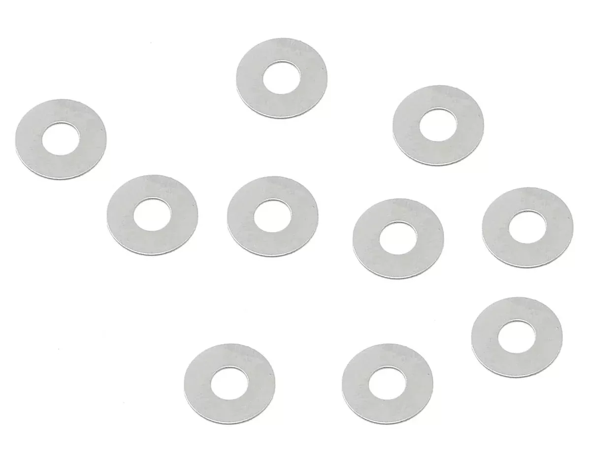 Gravity RC 505 Fine Tune Suspension Mount Shims (Steel) (10pcs) 0.2mm thick (3mmID, 7mmOD)