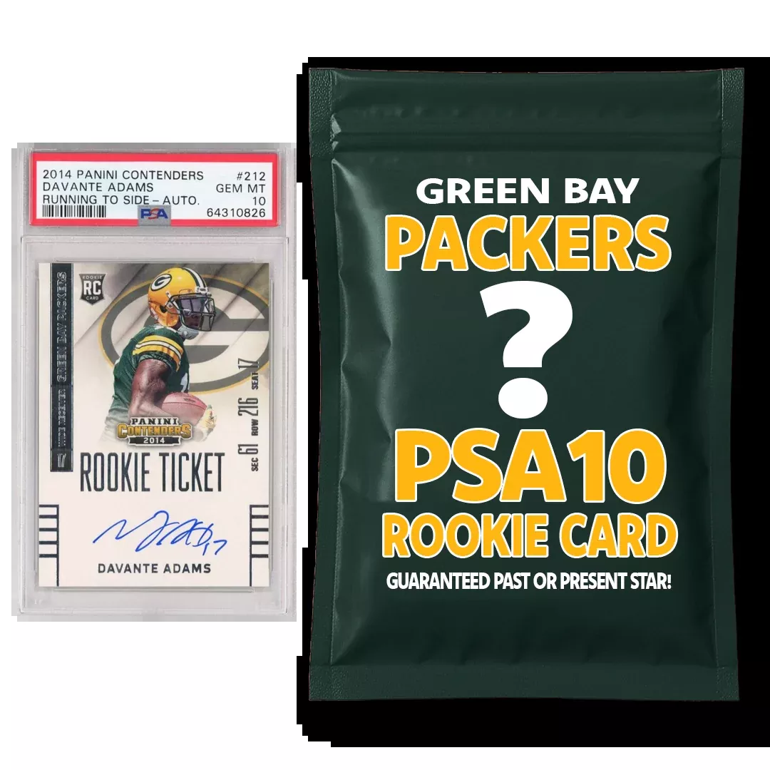 Green Bay Packers PSA 10 Graded Rookie Card Mystery Pack