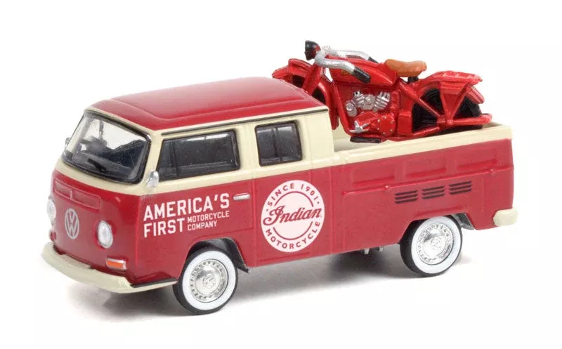 Greenlight 36030-A 1/64 Scale 1968 Volkswagen Type 2 Double Cab Pickup Indian