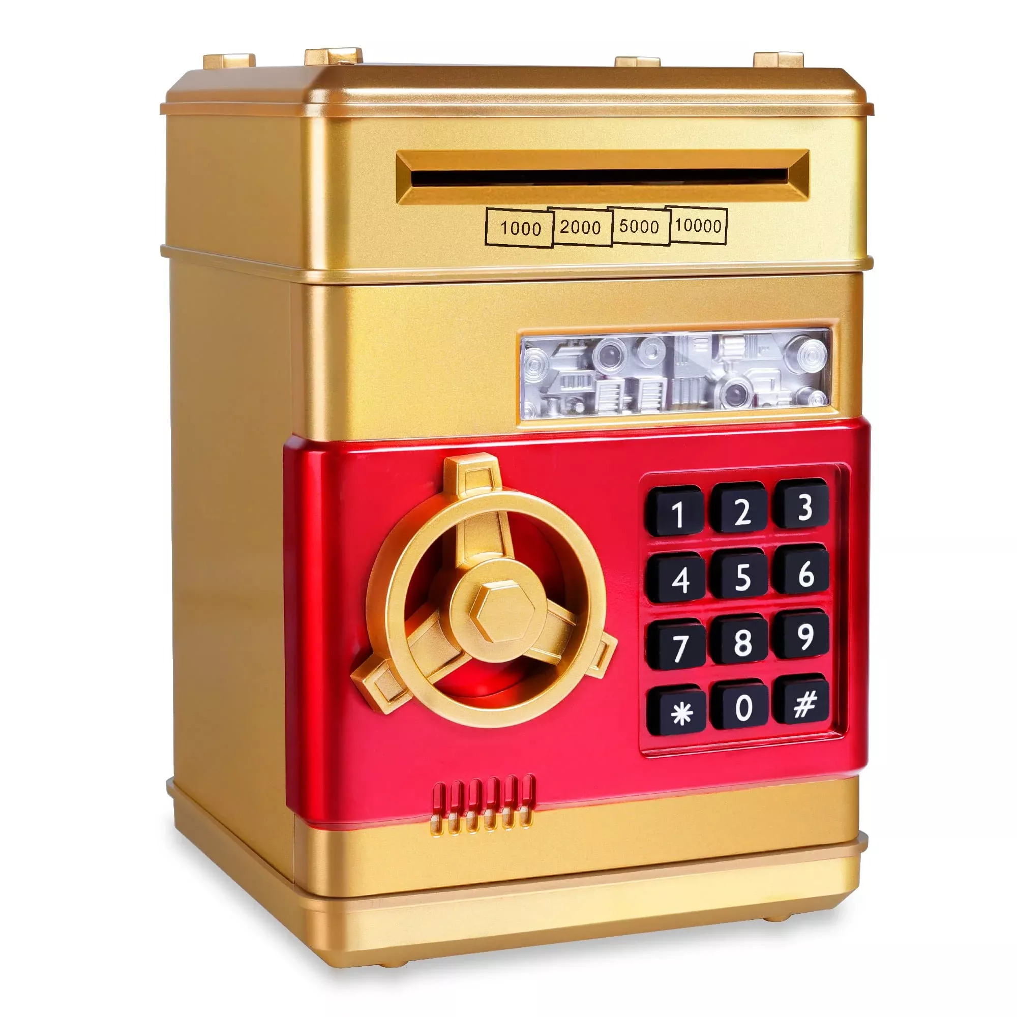 GuDoQi Password Piggy Bank - Gold C - 4-Digit Protection