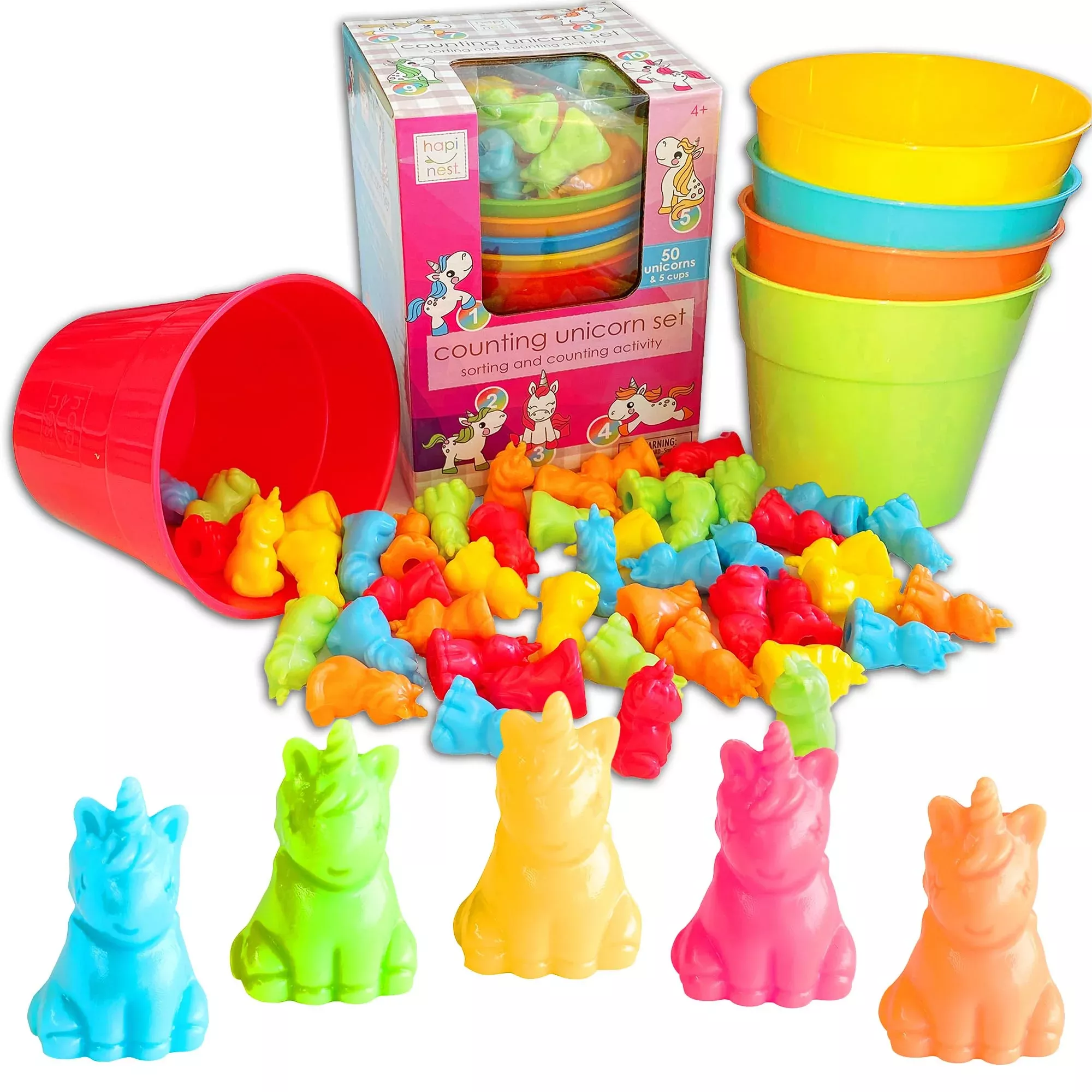 Hapinest Unicorn Math Counters Color Sorting And Counting Activity Set