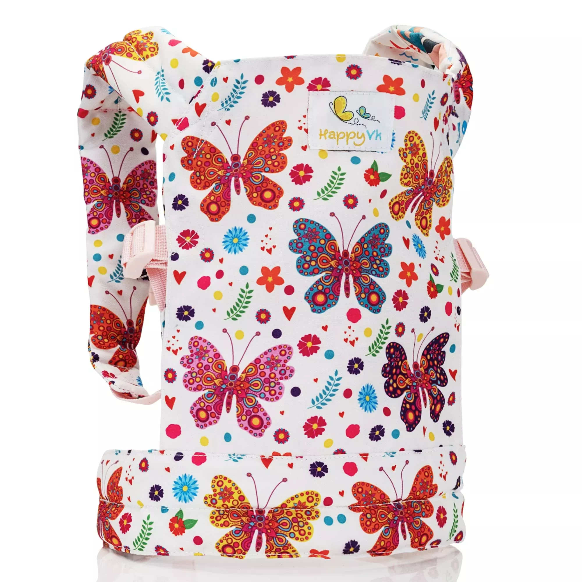 HappyVk Doll Carrier for 15-24 Inch Dolls, Butterfly Pattern