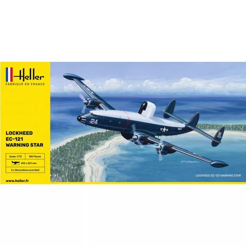Heller 80311 1/72 Lockheed EC-121 Warning Star USN Model Aircraft Kit