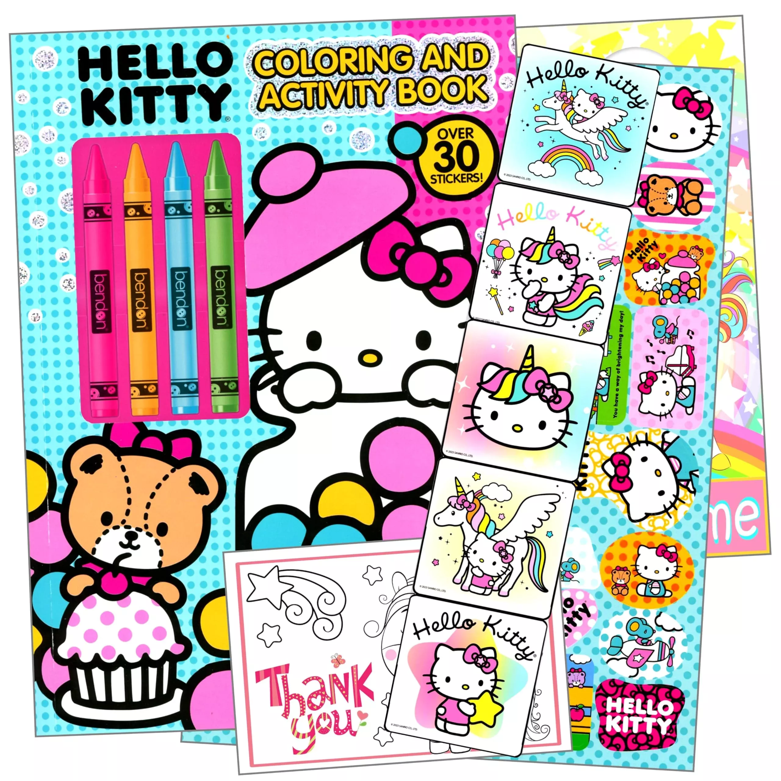 Hello Kitty Coloring Book And Stickers Bundle Includes Hello Kitty Col