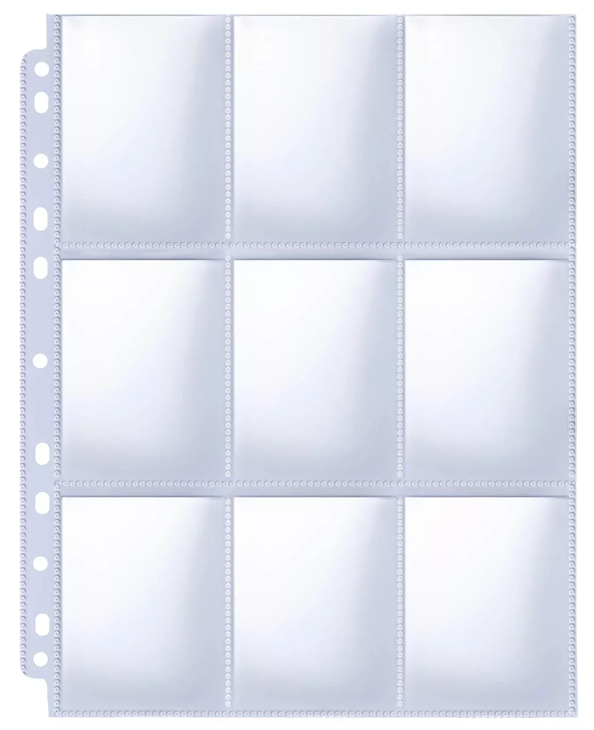 HERKKA Trading Card Sleeves 100 Pack, Clear, Fits Most Ring Binders
