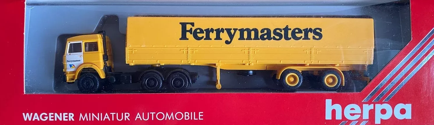 Herpa 813001 HO Scale Iveco Tractor Trailer - Ferrymasters