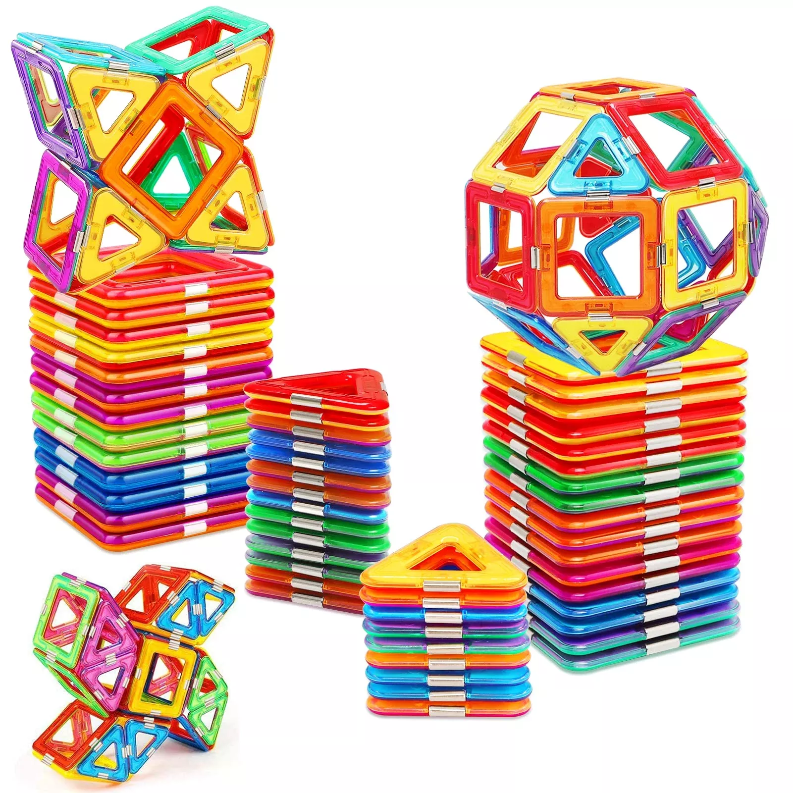 HQXBNBY Magnetic Building Blocks Set 40pcs Multicolor STEM Toys