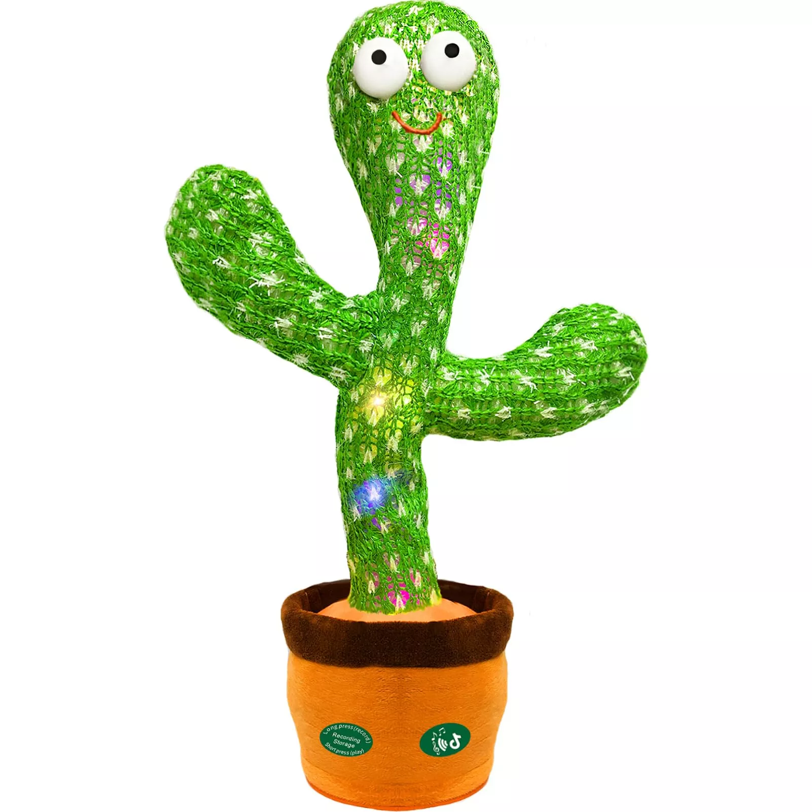 Hunfur Singing Dancing Cactus Toy 13" Plush Baby Toy - Green