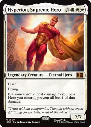 Hyperion, Supreme Hero (MSC-599) [Commander: Marvel Super Heroes] Foil
