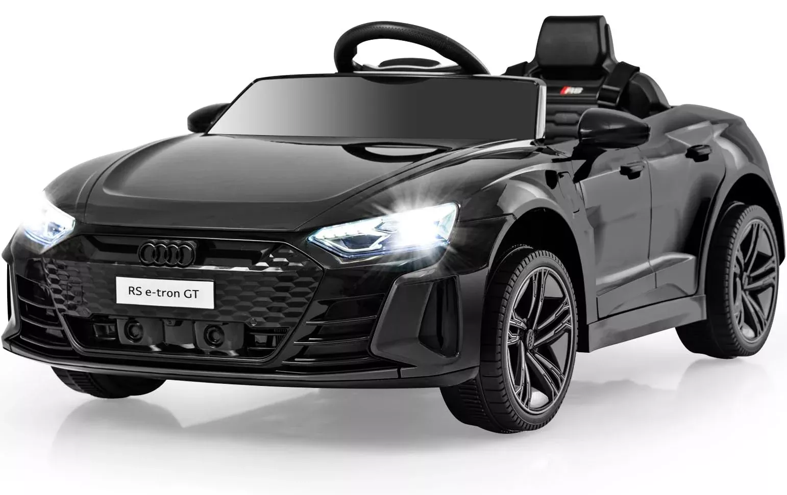 INFANS Ride-On Car for Kids, 12V Electric, Black, Large Size