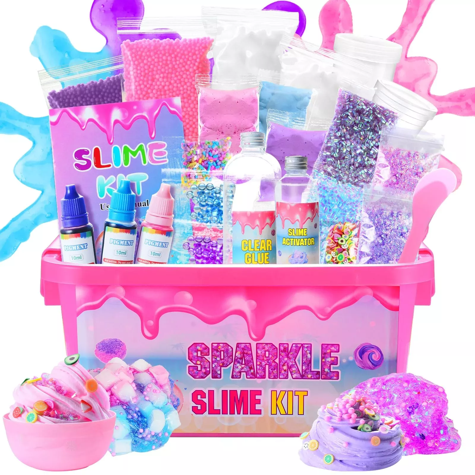 inksbui Slime Kit for Kids - Multicolor, 7.5 x 10