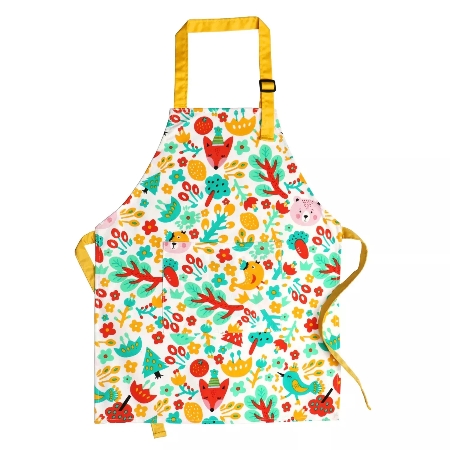 Jennice House Kids Apron - Cotton, Adjustable, Small, White 1