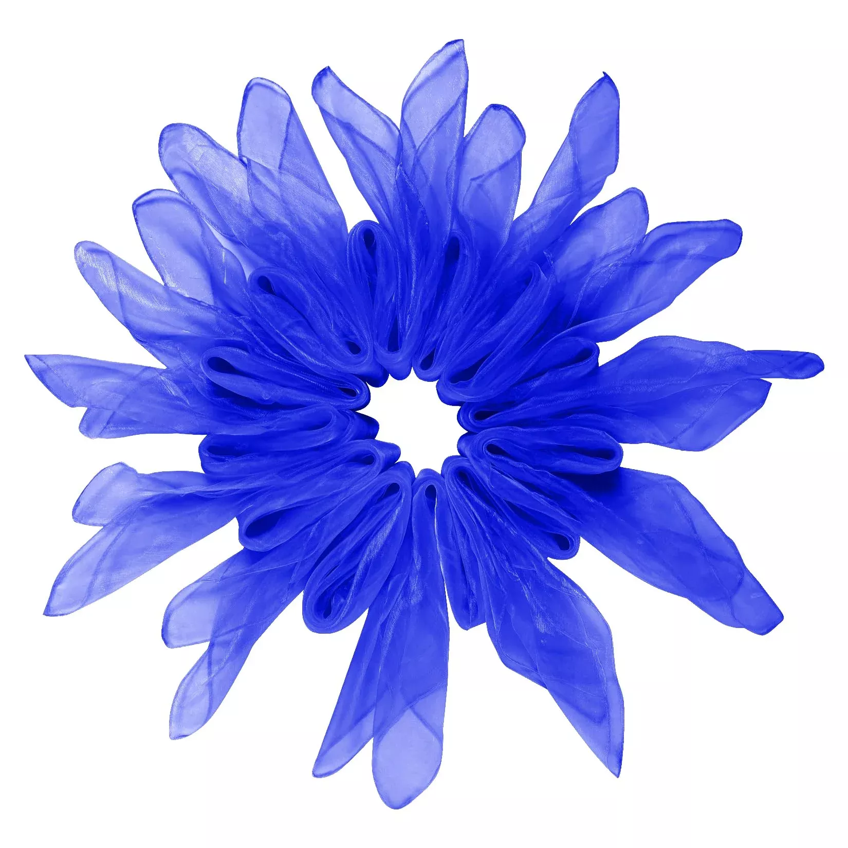 Jmkcoz Square Juggling Silk Scarves Set, 24 Inch, Royal Blue,
