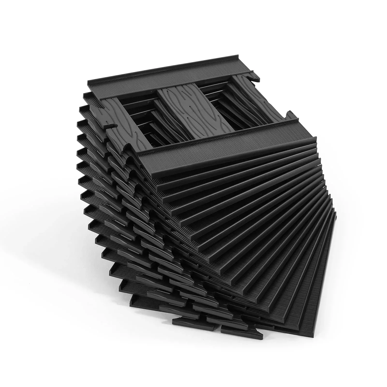 JOYLDIAS Straight Tracks for Ride On Trains, Black, 16 Pieces, 9