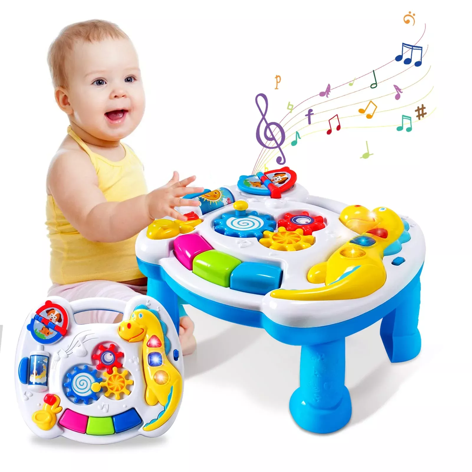JUEJIAZKIY Music Activity Table for Toddlers 12-18 Months