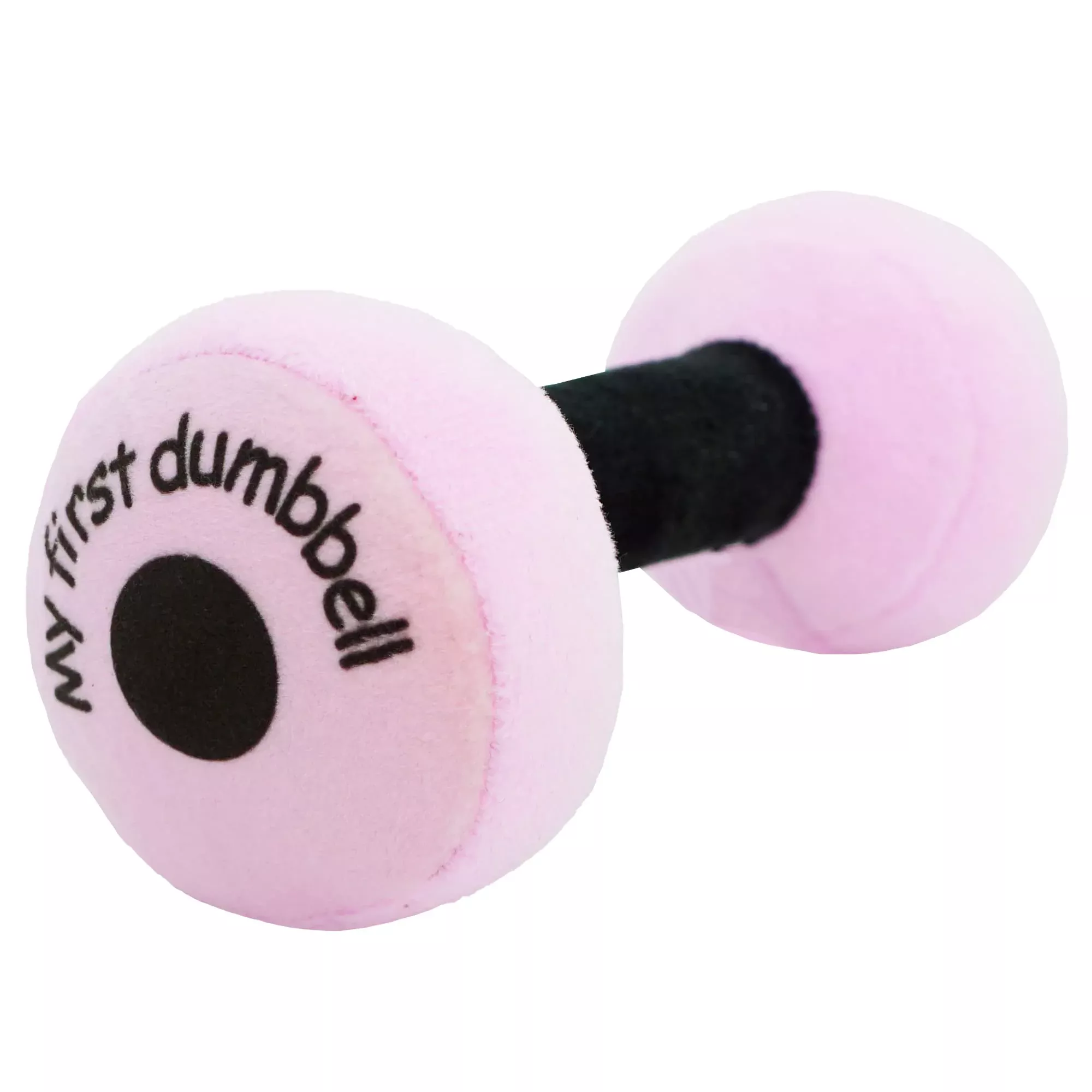 June Garden Plush Baby Rattle Dumbbell Toy - Soft Polyester Barbell fo